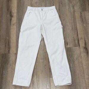 ARITZIA TNA White Carpenter straight leg Pants 6